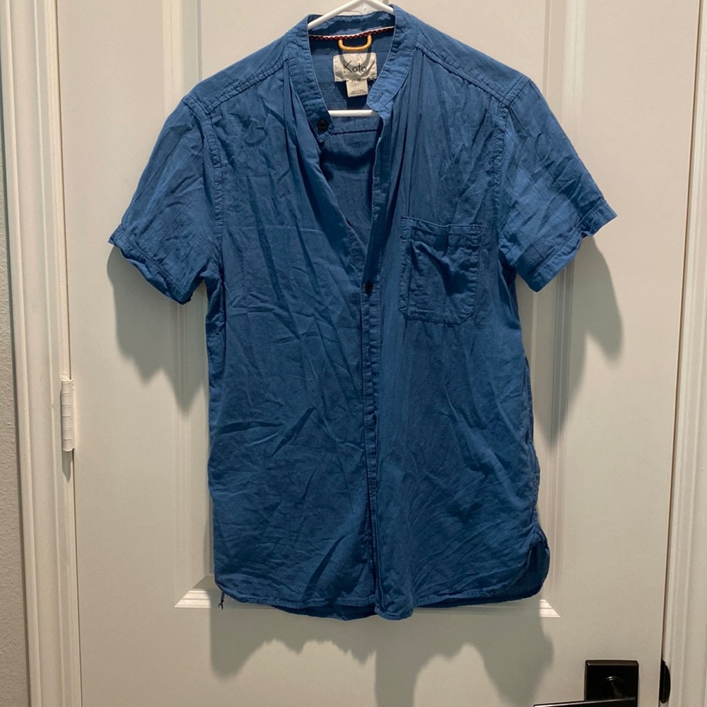 Short sleeve linen shirt